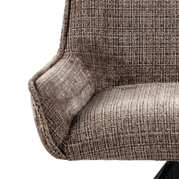 Krzesło Eddie obrotowe brązowe Juto 24 - ACTONA